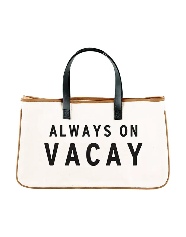 Always On Vacay Tote - Canvas sold by Beach Bunny