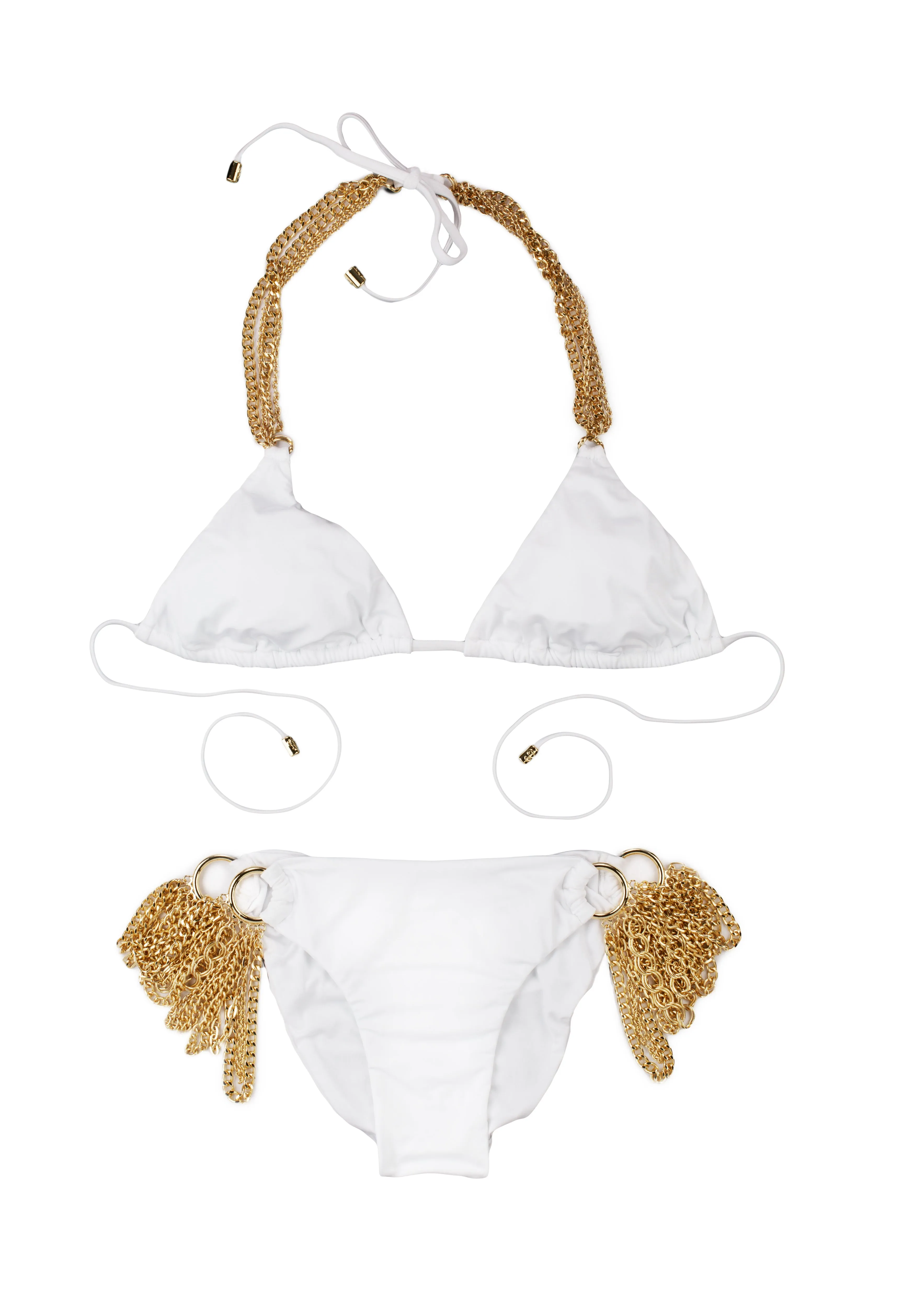 Ball and Chain Triangle Top - White sold by Beach Bunny product image thumbnail 3