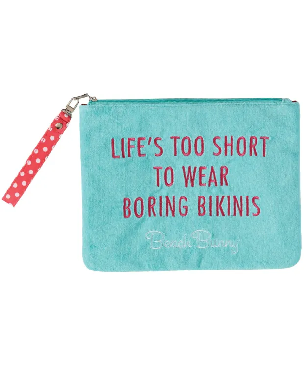 Terry Swim Bag - Aqua sold by Beach Bunny