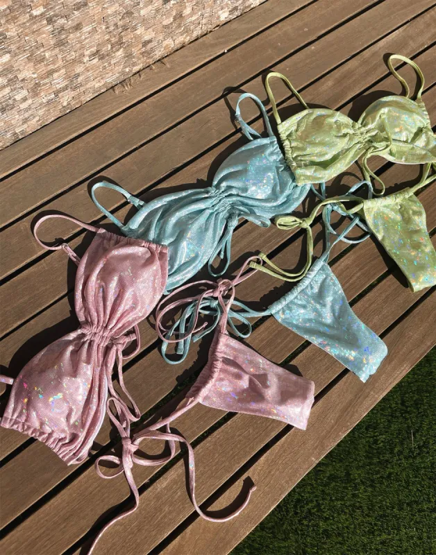 Blake Tie Side Tango Bottom by Summer Haus - Green sold by Beach Bunny