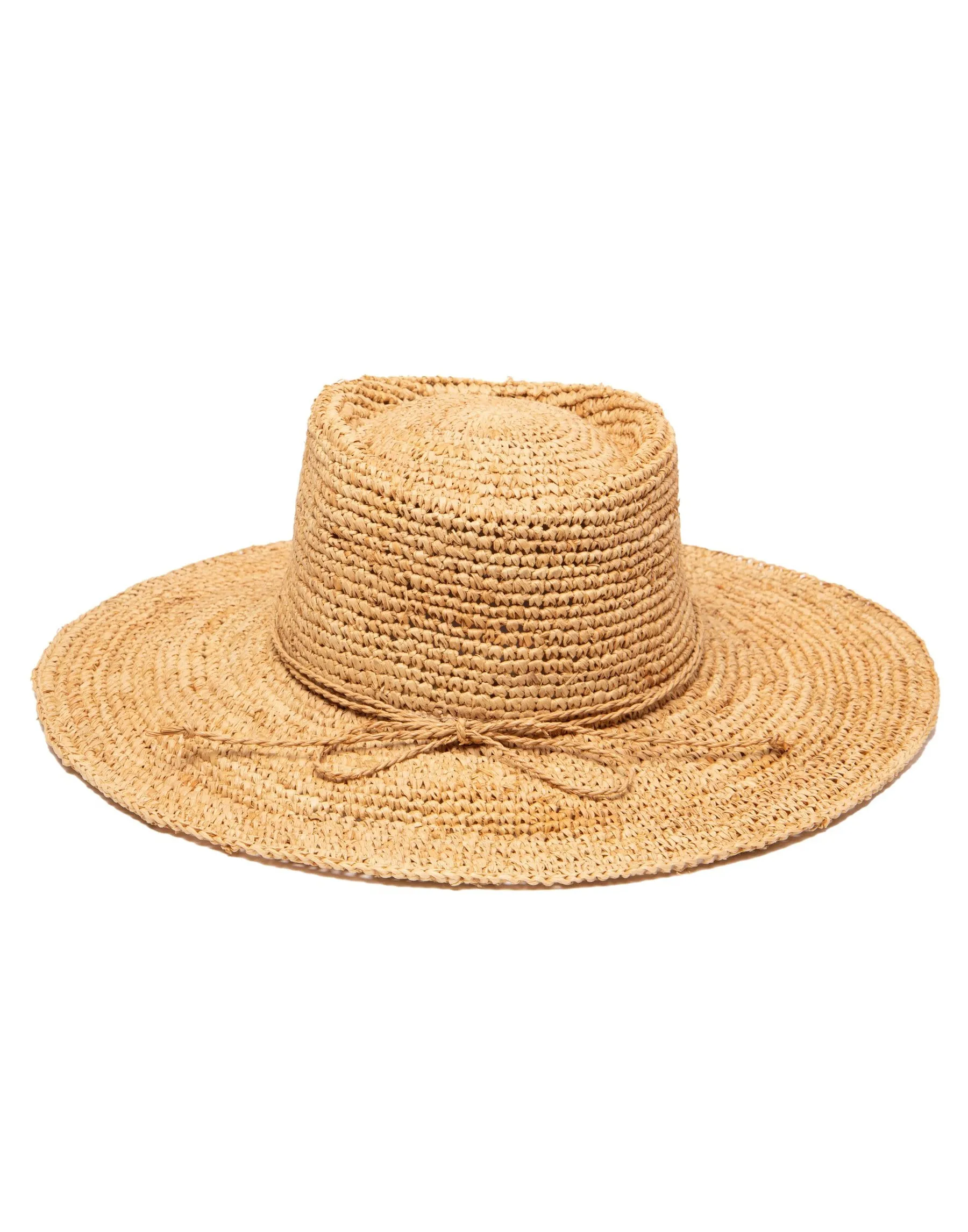 Oval Crown Raffia Hat by San Diego Hat Company - Natural sold by Beach Bunny product image thumbnail 2