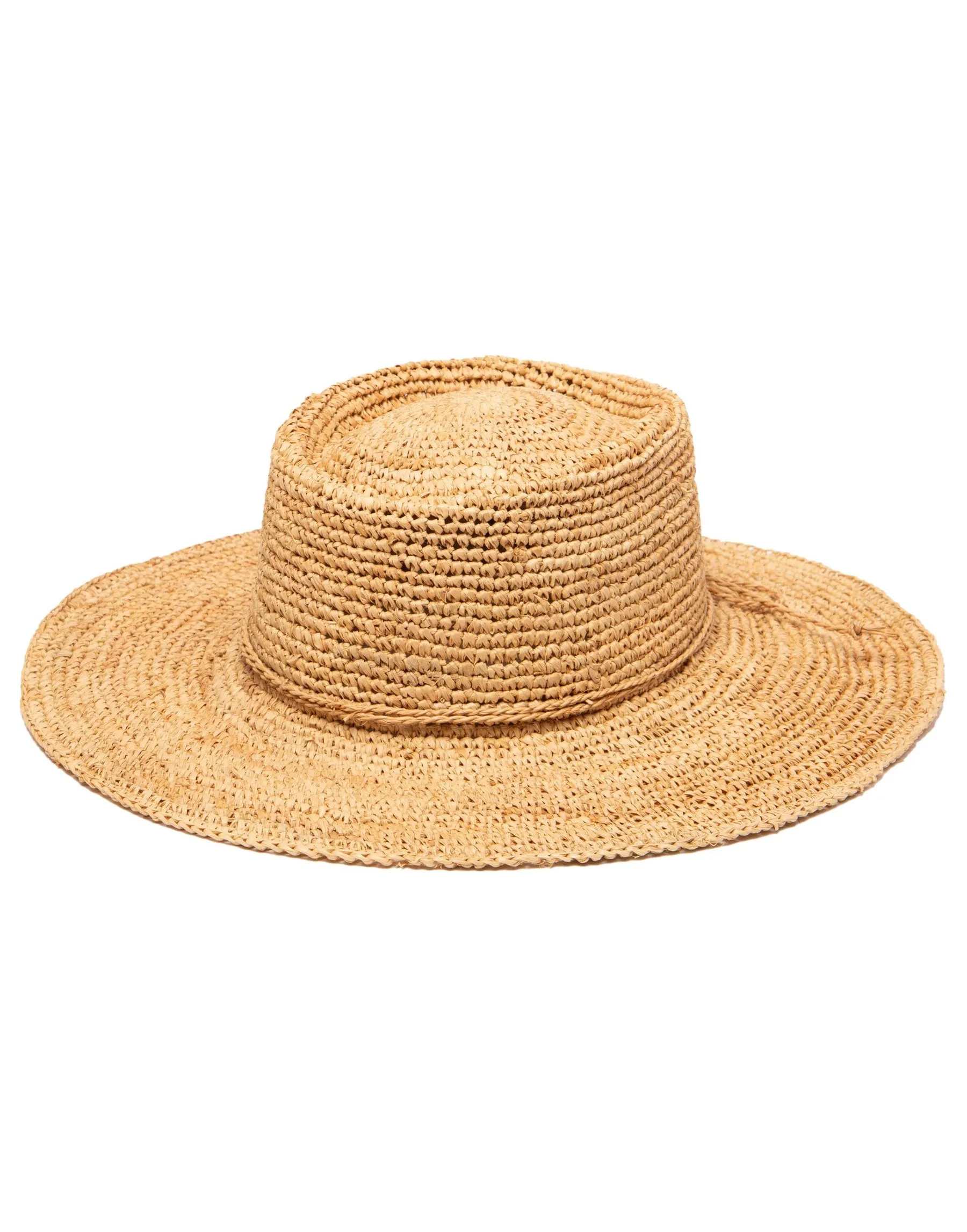 Oval Crown Raffia Hat by San Diego Hat Company - Natural sold by Beach Bunny