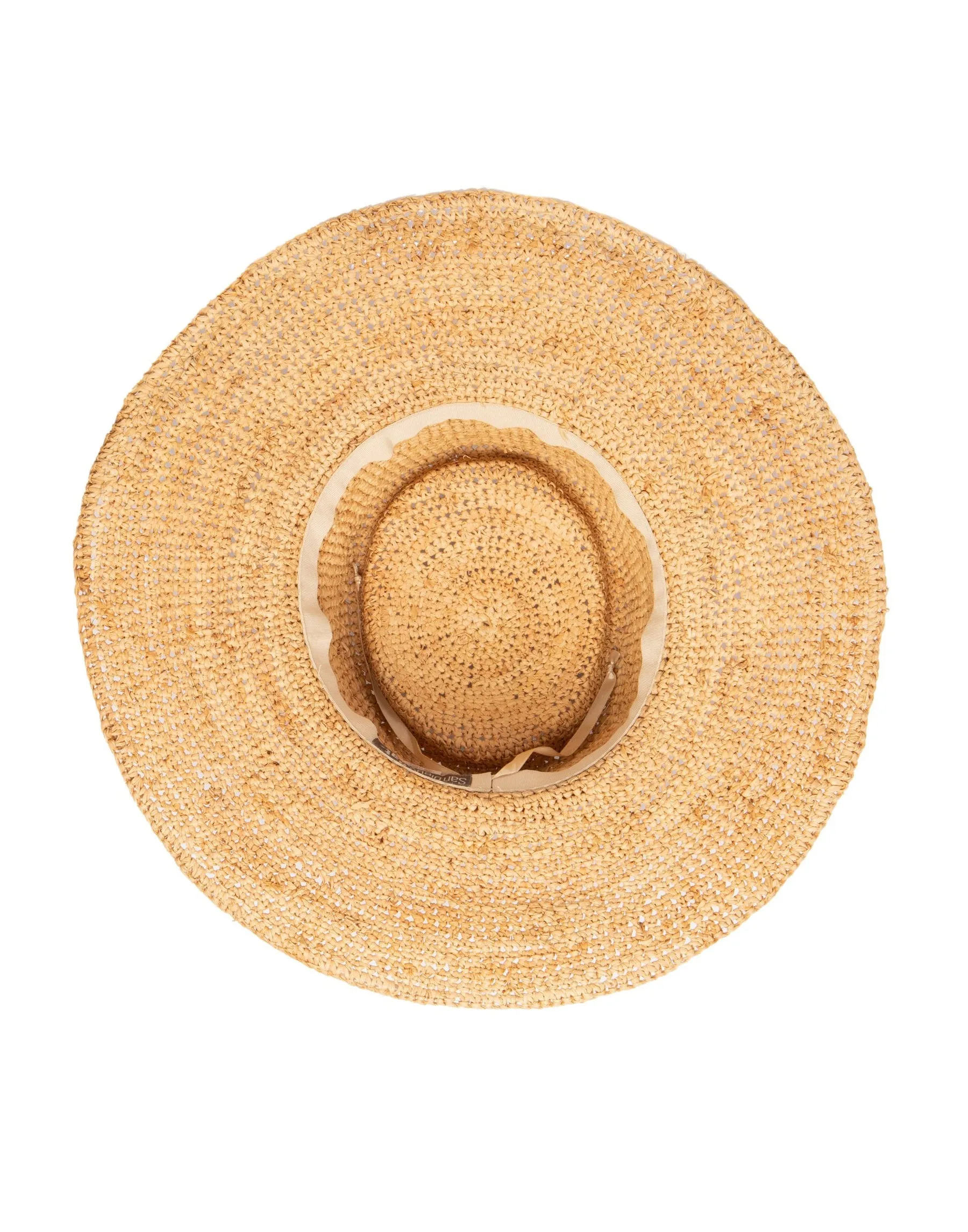 Oval Crown Raffia Hat by San Diego Hat Company - Natural sold by Beach Bunny product image thumbnail 4