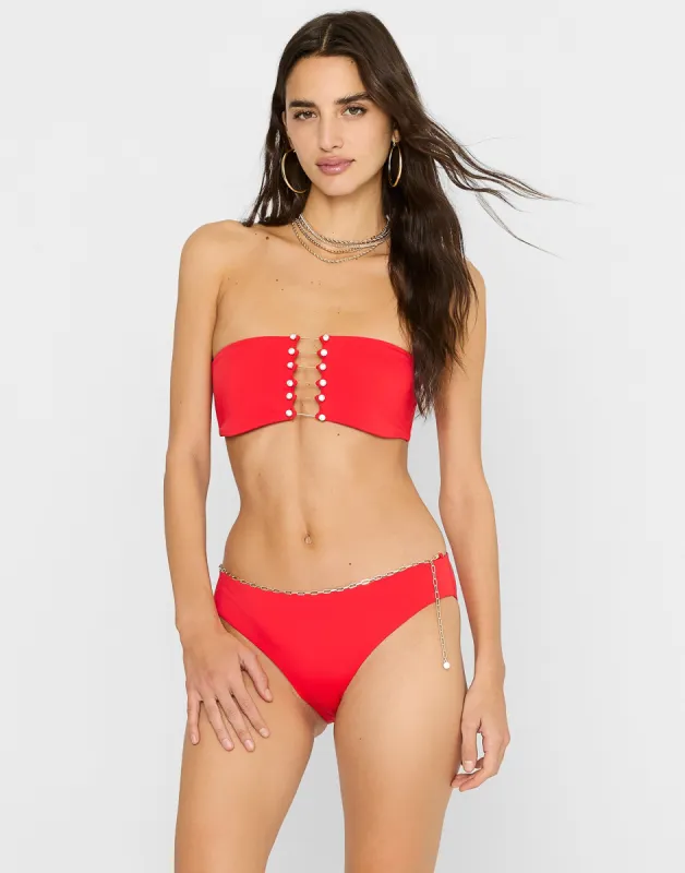 Noelani Full Bottom - Red sold by Beach Bunny