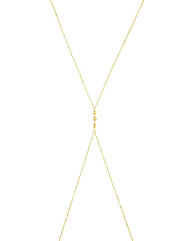 Reign Body Chain by Sahira Jewelry Design - Gold sold by Beach Bunny
