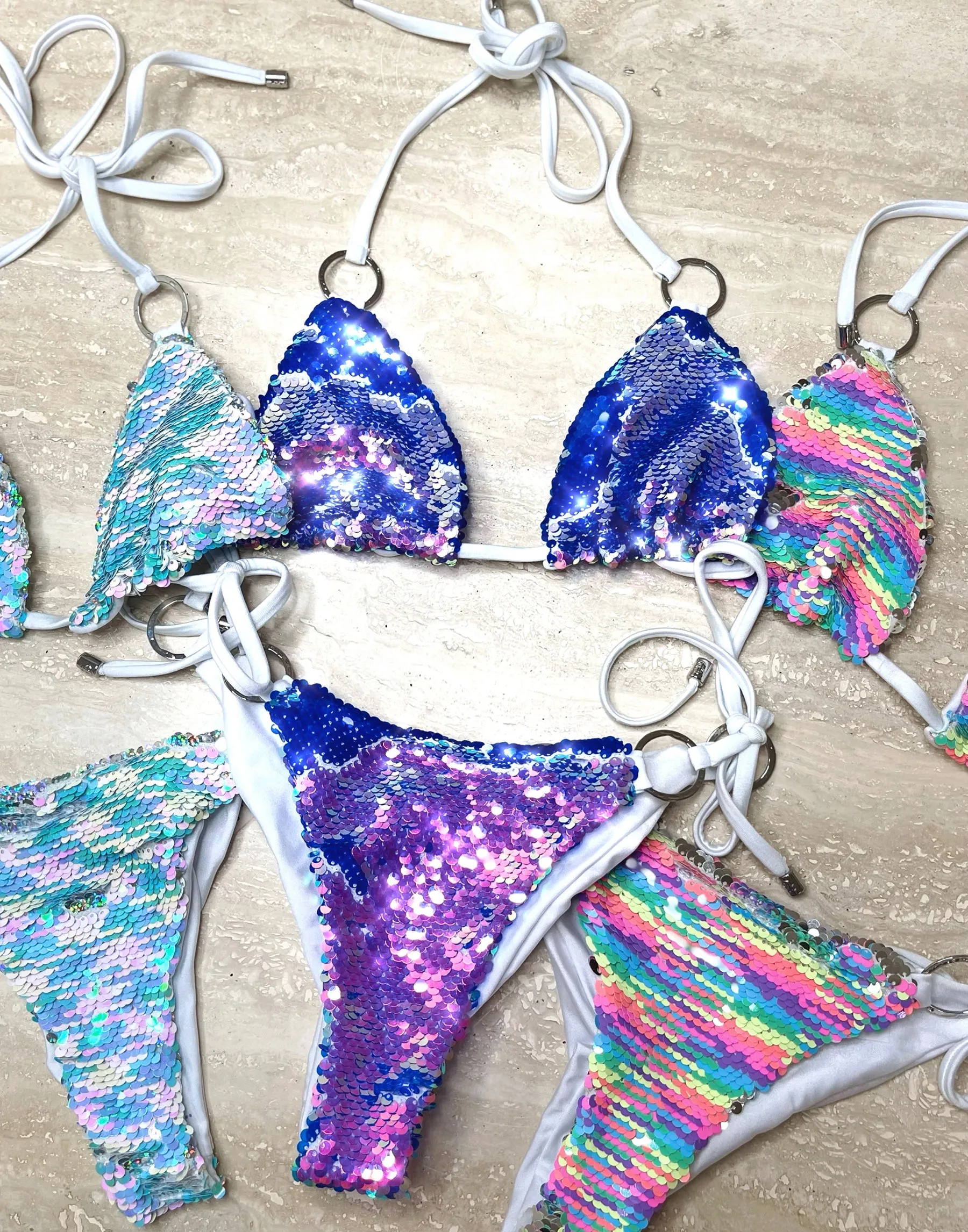 Siren Song Tie Side Bottom - Multi sold by Beach Bunny product image thumbnail 2