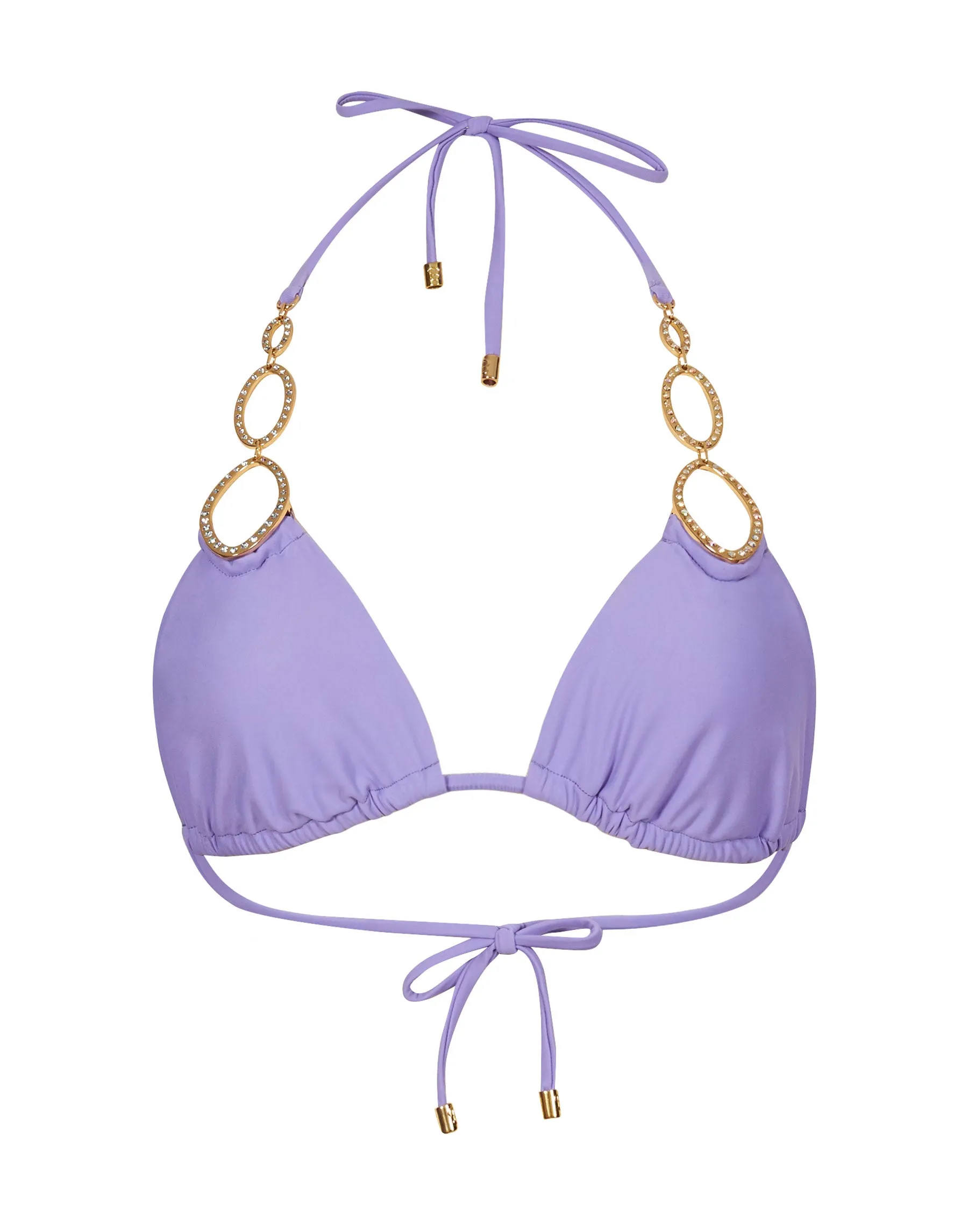 Paisley Triangle Top - Lilac sold by Beach Bunny product image thumbnail 3