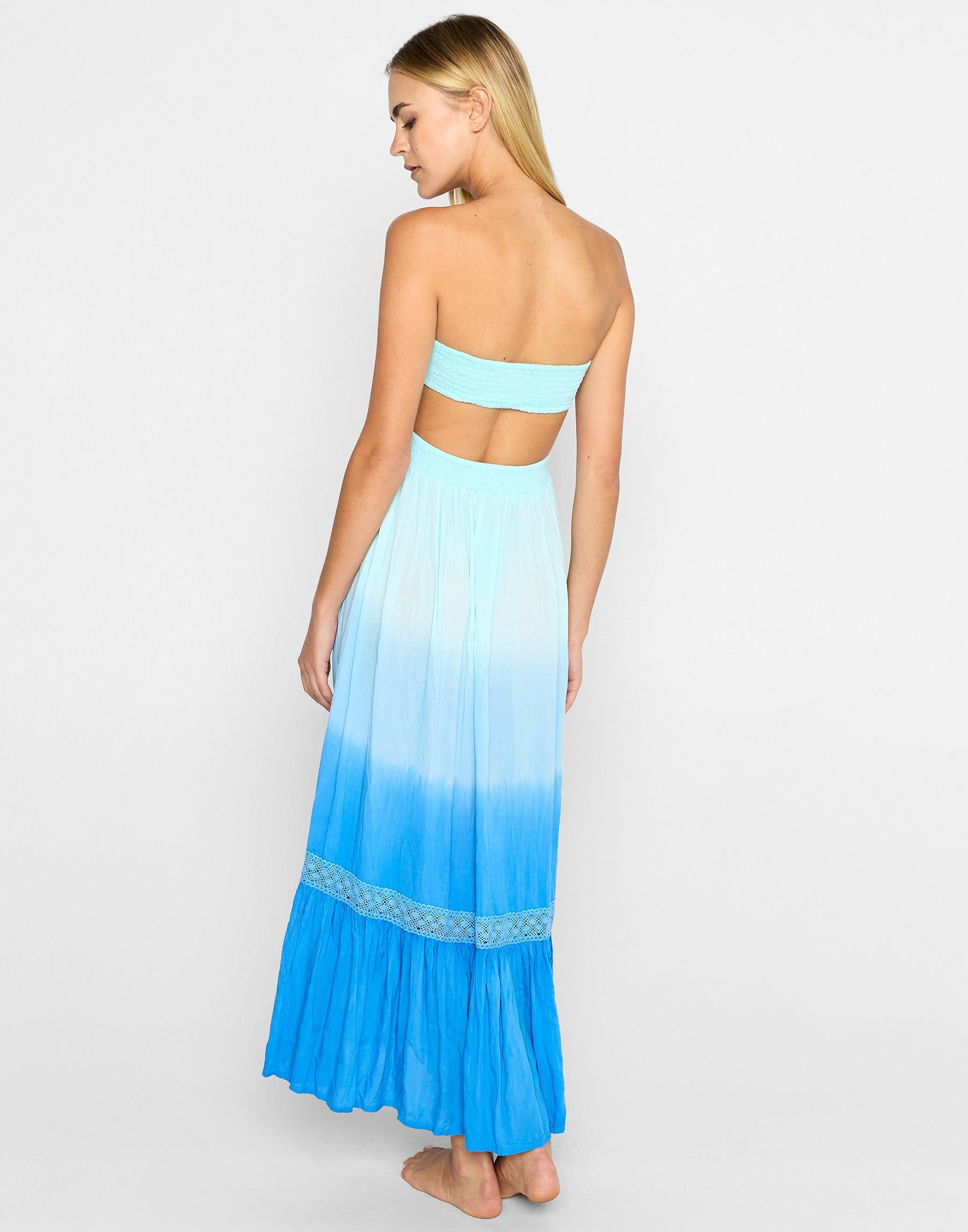 Avalon Maxi Dress by Tiare Hawaii - Sky Blue Ombre sold by Beach Bunny product image thumbnail 3