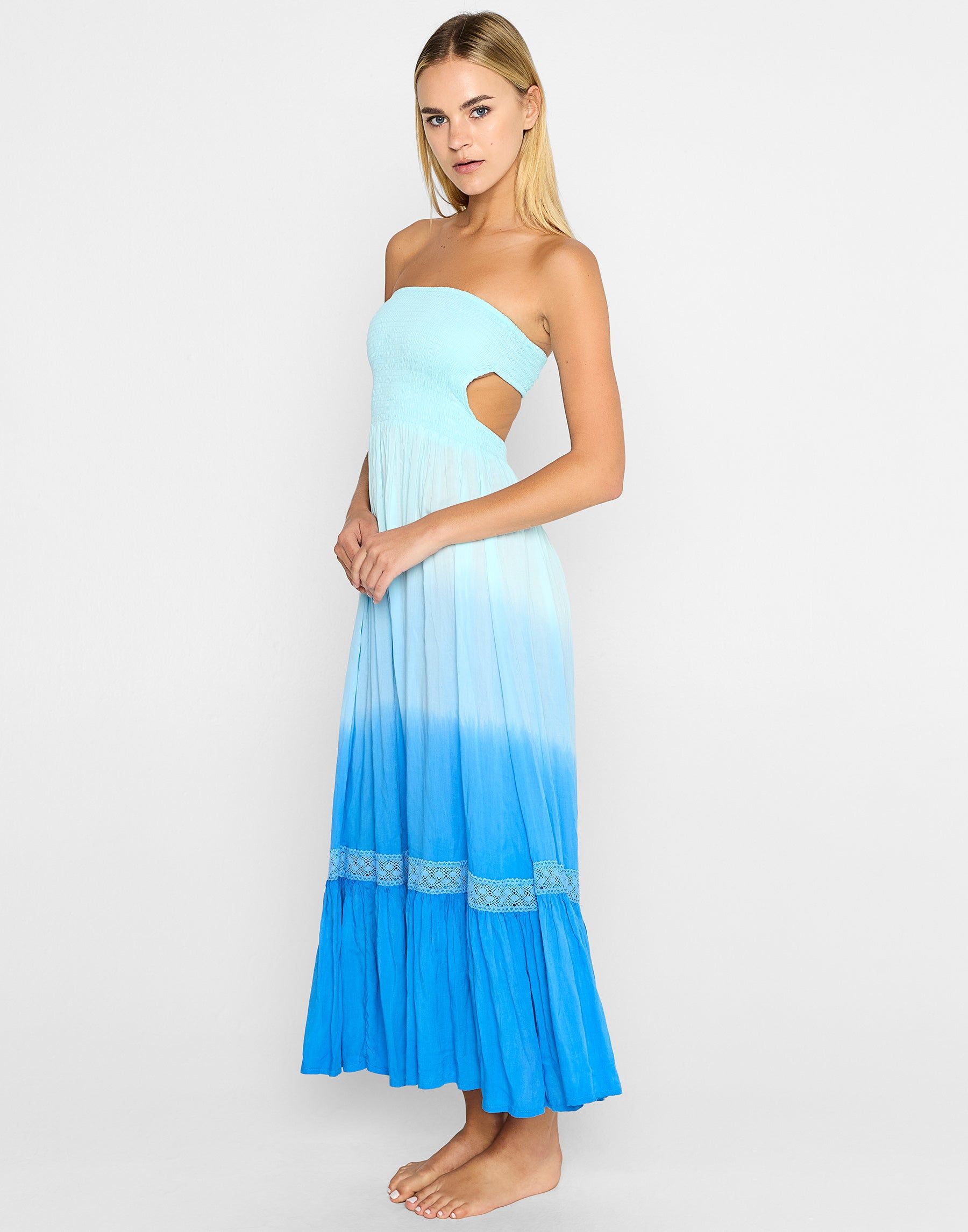 Avalon Maxi Dress by Tiare Hawaii - Sky Blue Ombre sold by Beach Bunny product image thumbnail 2