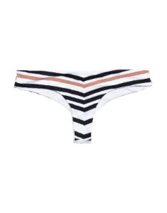 Allie Tango Bottom - Black Multi Stripe sold by Beach Bunny