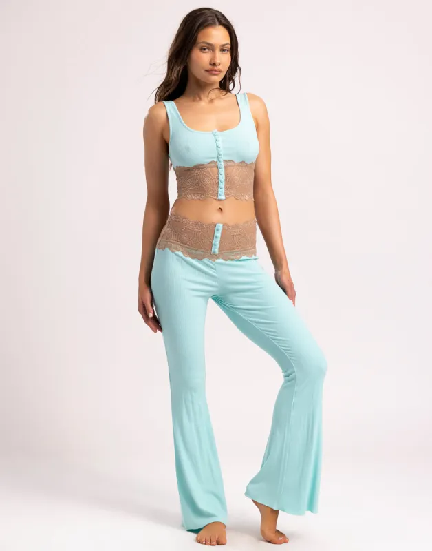 Anise Tank Top - Aqua made by Beach Bunny