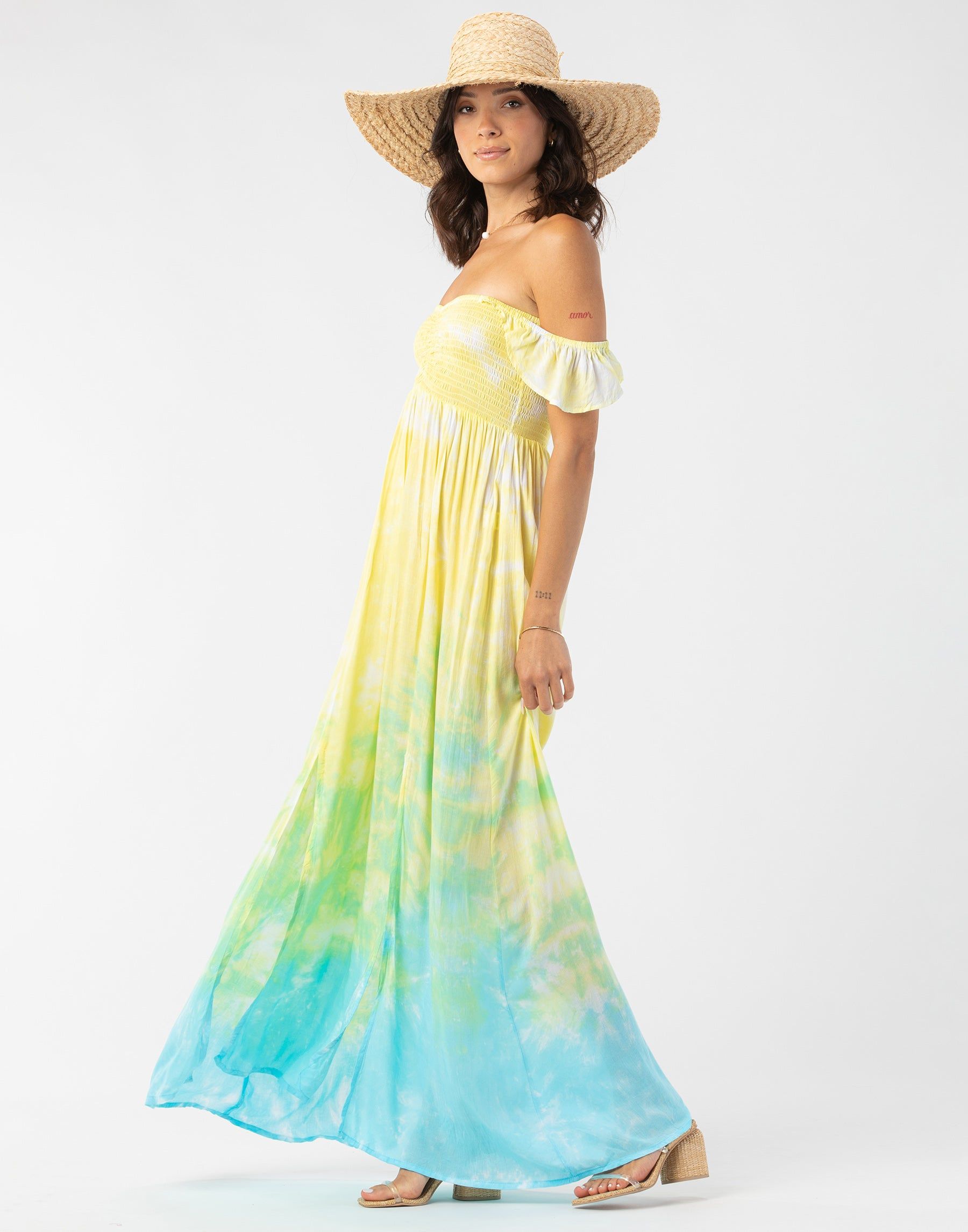 Hollie Maxi Dress by Tiare Hawaii - Yellow Ombre sold by Beach Bunny product image thumbnail 2