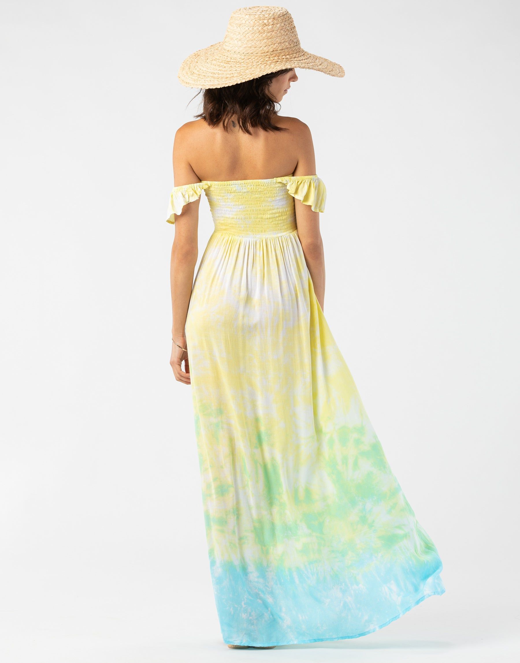 Hollie Maxi Dress by Tiare Hawaii - Yellow Ombre sold by Beach Bunny product image thumbnail 3