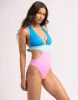 Nina Full One Piece - Pink/Frozen/Blue sold by Beach Bunny