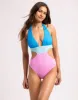Nina Full One Piece - Pink/Frozen/Blue sold by Beach Bunny