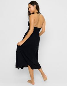Dana Midi Dress - Black sold by Beach Bunny