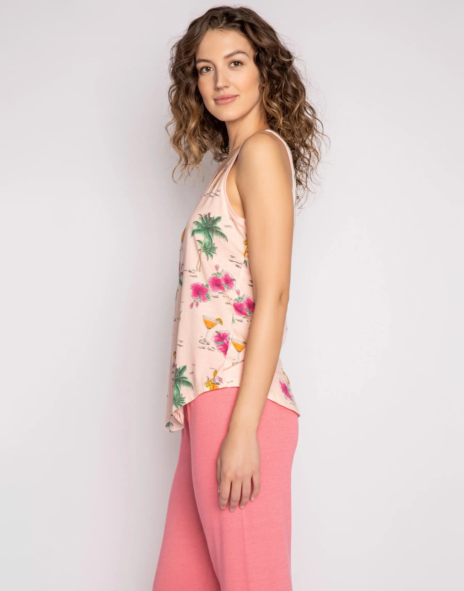 Playful Prints Tank by P.J. Salvage - Pink Dream sold by Beach Bunny product image thumbnail 4