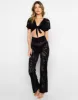 Miller Crop Top - Black sold by Beach Bunny