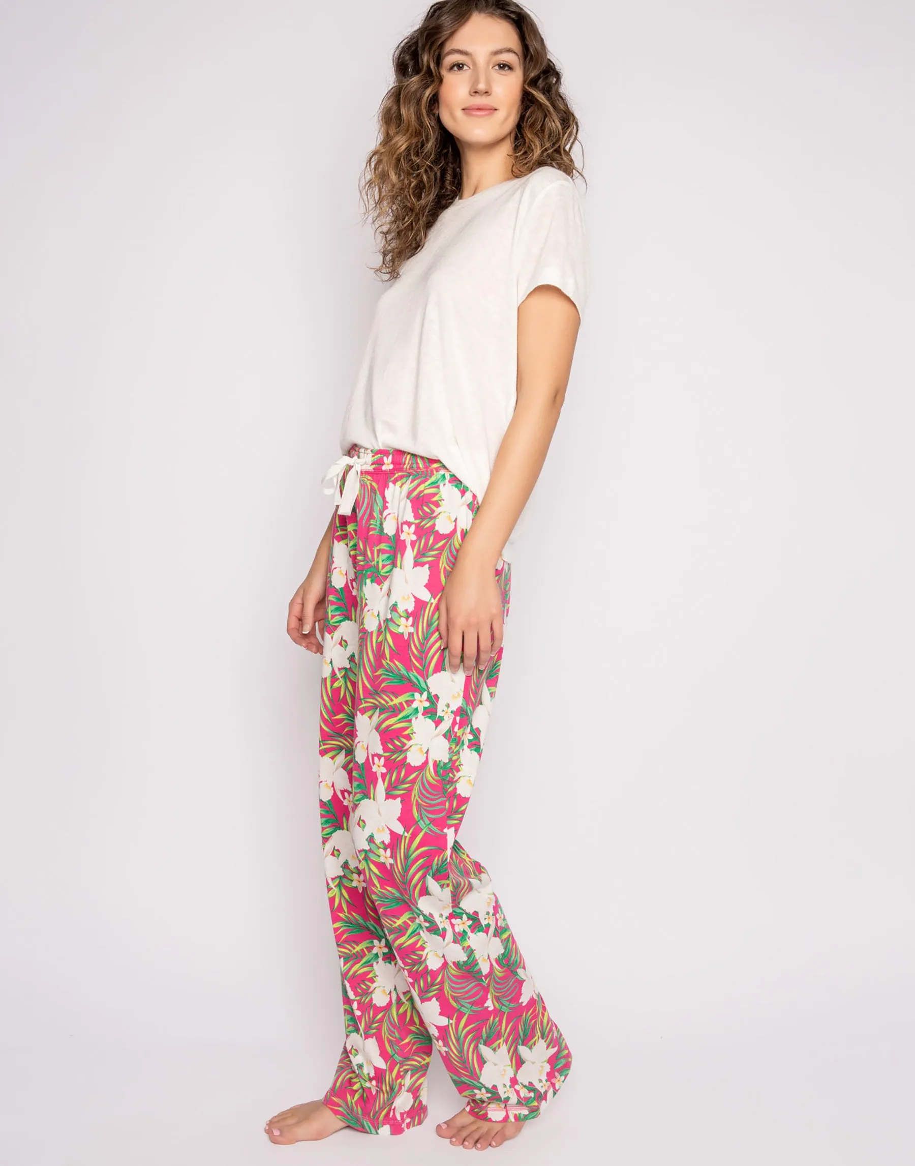 Playful Prints Pant by P.J. Salvage - Fuschia sold by Beach Bunny product image thumbnail 4