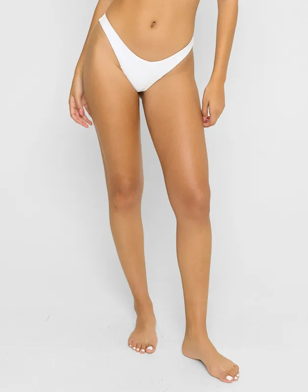 Sydney Tango Bottom - White Rib sold by Beach Bunny