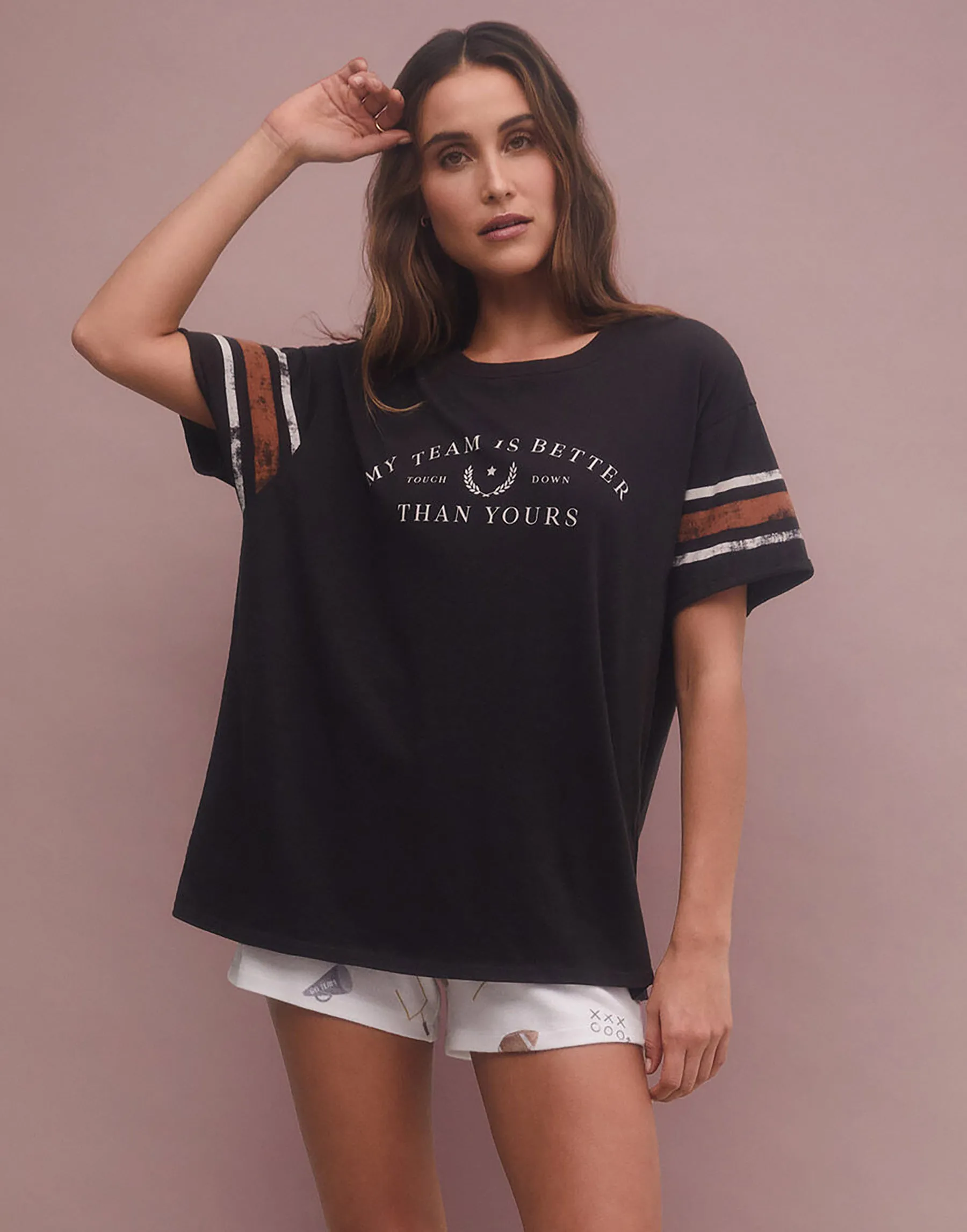 Boyfriend Team Tee by Z Supply - Vintage Black sold by Beach Bunny product image thumbnail 2