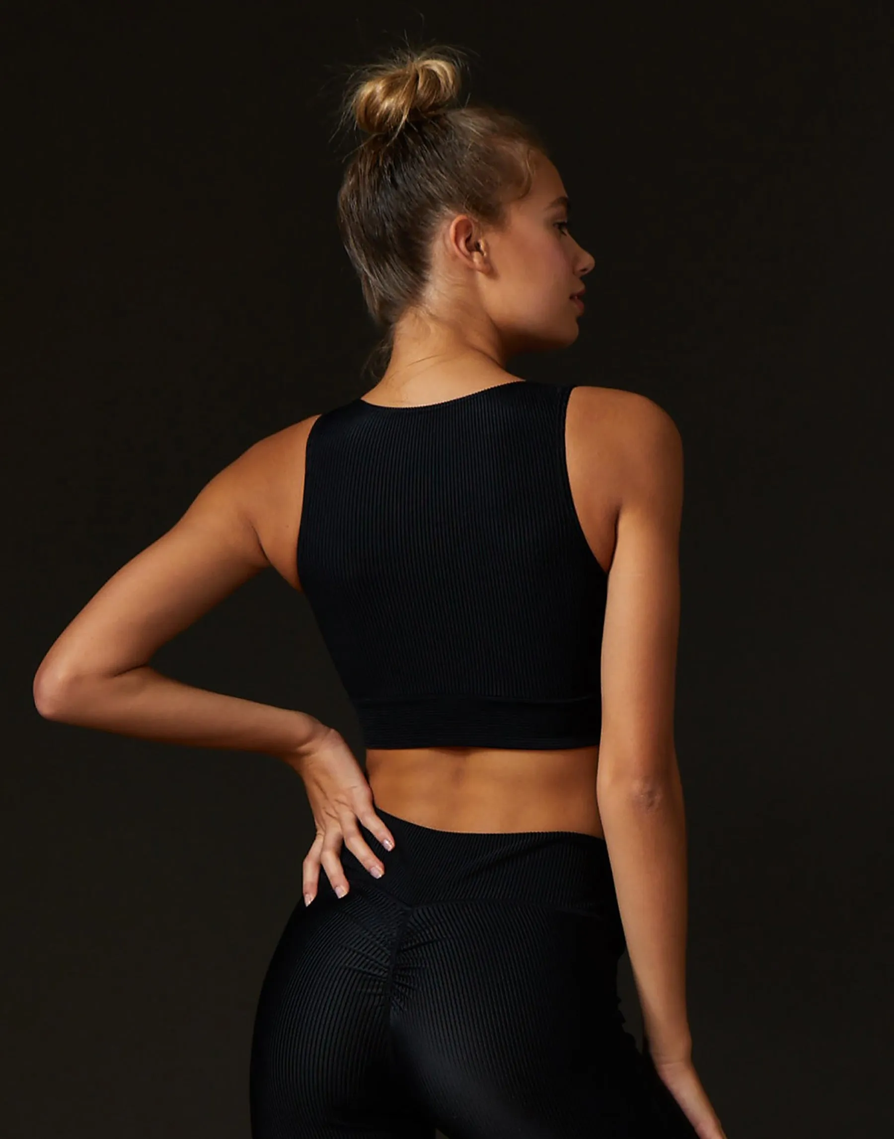 Audrey Wrap Top by California Kisses - Black sold by Beach Bunny product image thumbnail 2