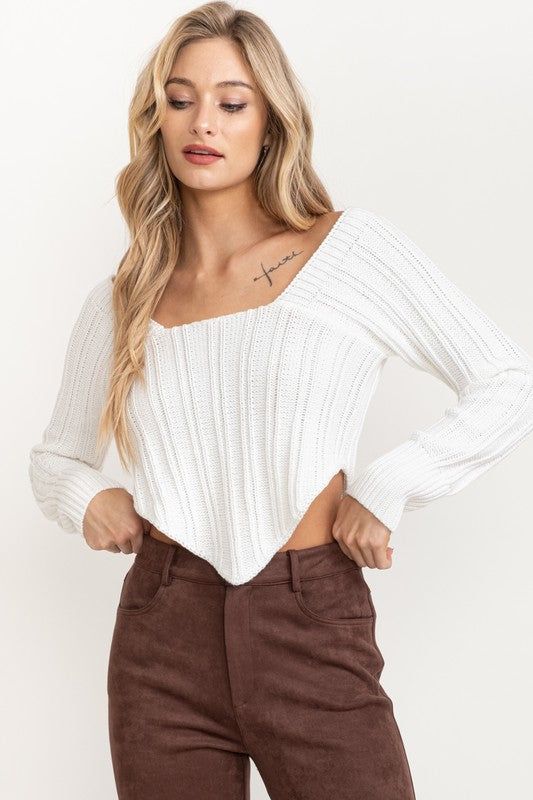 Quinn Sweater by Summer Haus - White sold by Beach Bunny product image thumbnail 3