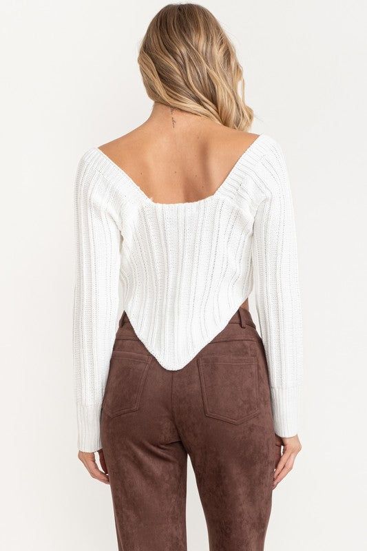 Quinn Sweater by Summer Haus - White sold by Beach Bunny product image thumbnail 2
