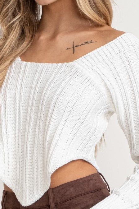Quinn Sweater by Summer Haus - White sold by Beach Bunny product image thumbnail 5