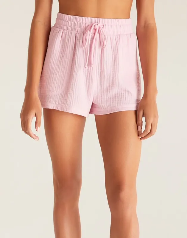 Sunny Gauze Short by Z Supply - Pink Orchid sold by Beach Bunny
