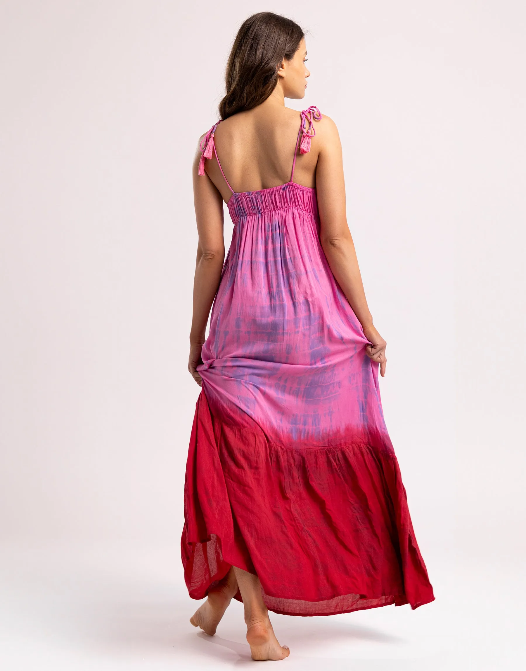 Dune Maxi Dress by Tiare Hawaii - Fuchsia Ombre sold by Beach Bunny product image thumbnail 2