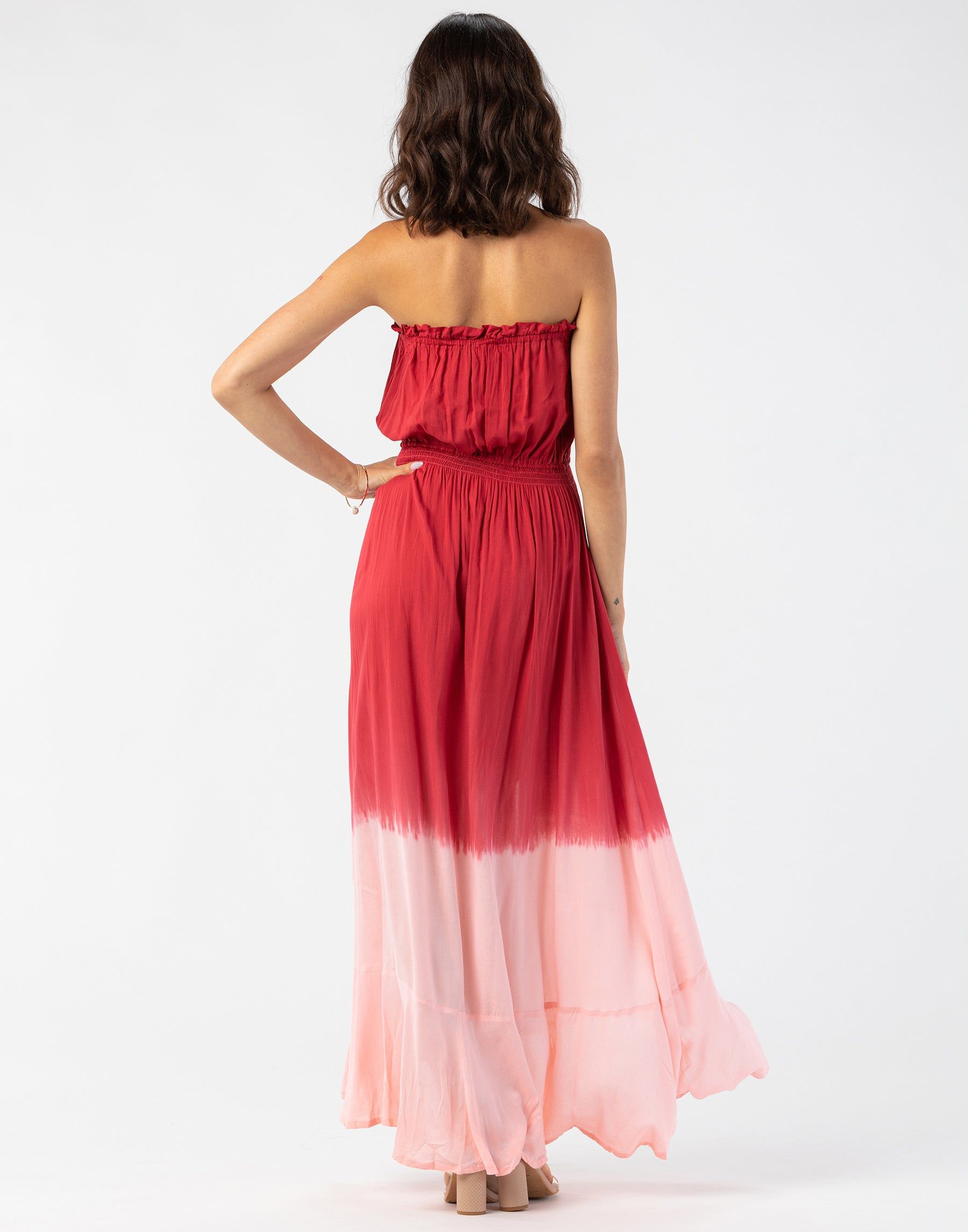 Ryden Maxi Dress by Tiare Hawaii - Ruby Peach Ombre sold by Beach Bunny product image thumbnail 3