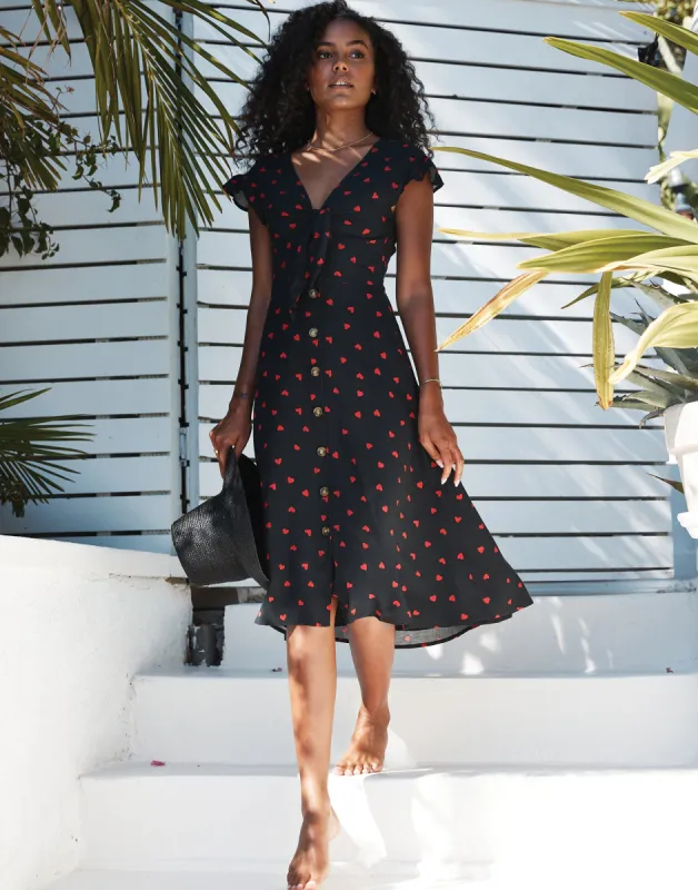 Haley Dress - Hearts made by Beach Bunny