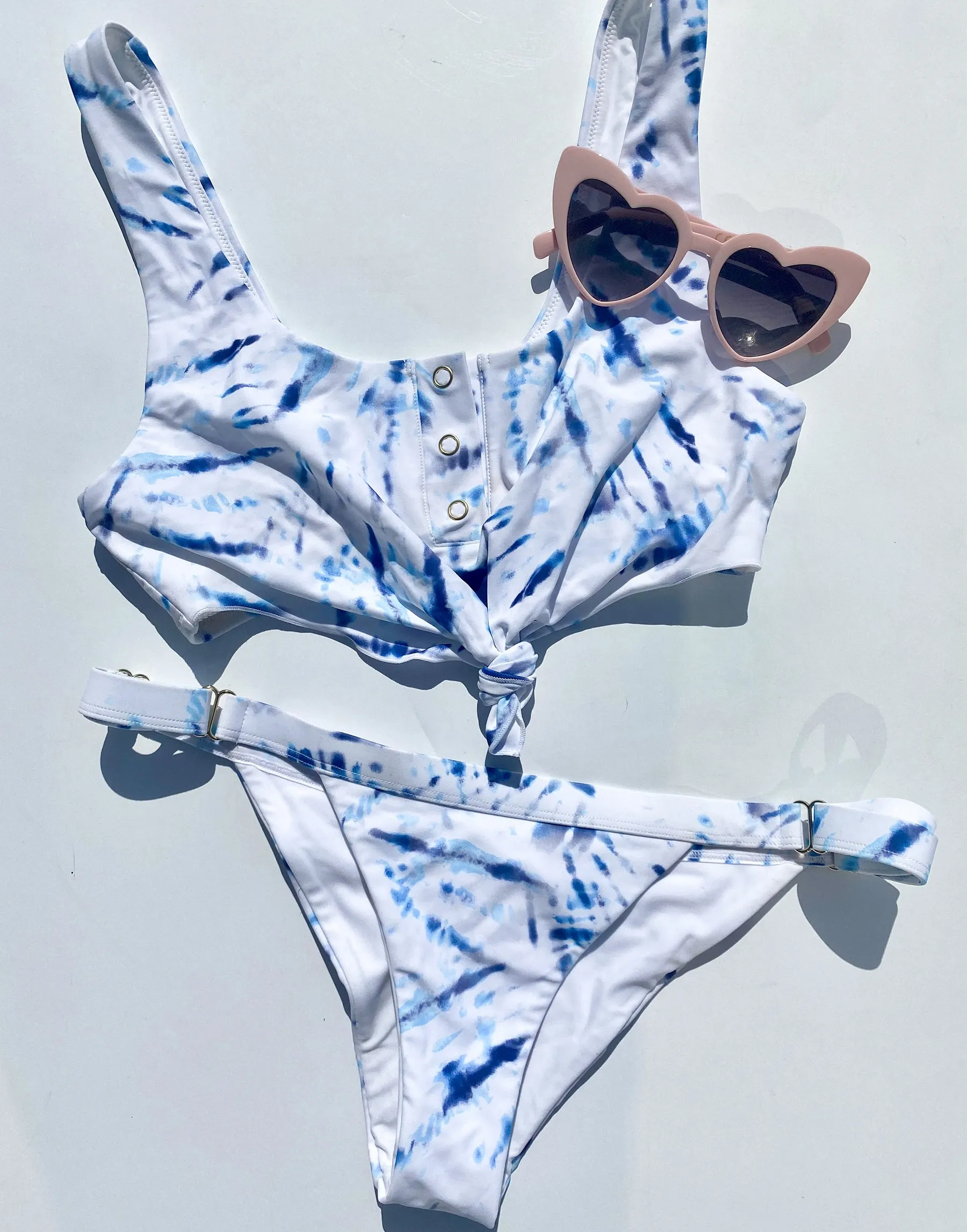 Reese Adjustable Skimpy Bottom - Indigo Tie Dye sold by Beach Bunny product image thumbnail 3