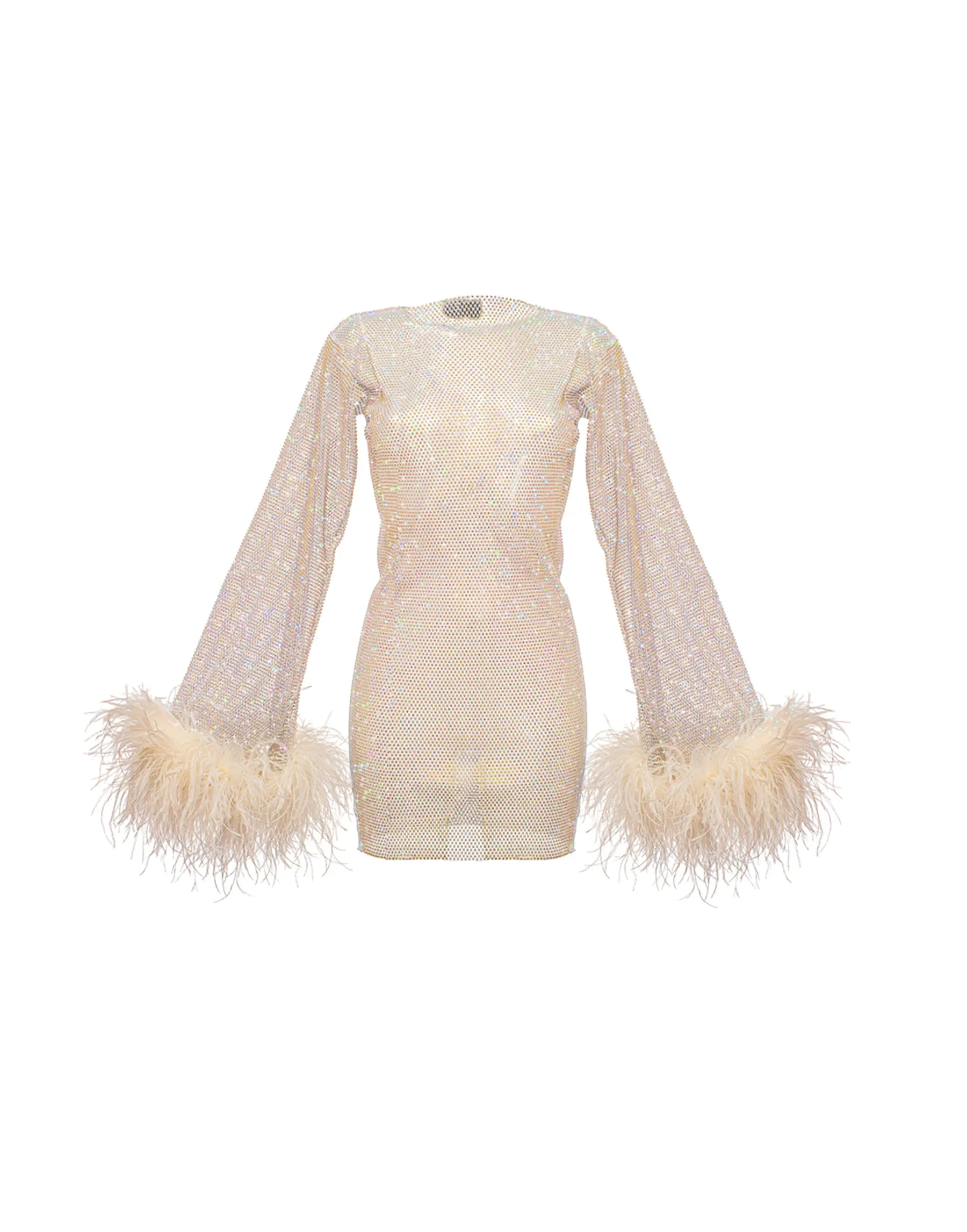 Feather Mini Dress by Santa Brands - Blush sold by Beach Bunny product image thumbnail 3