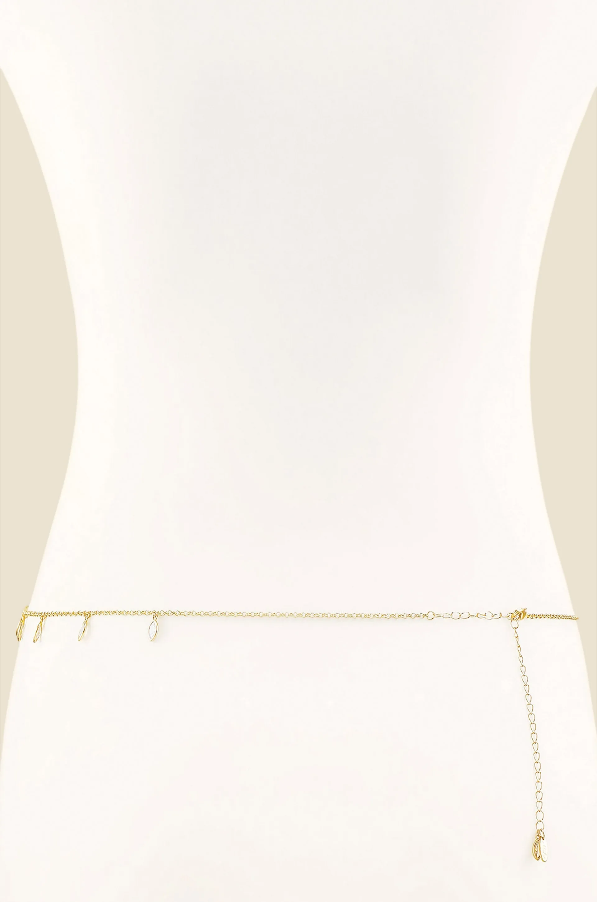 Crystal Droplet Thin Cha Body Chain by Ettika sold by Beach Bunny product image thumbnail 3