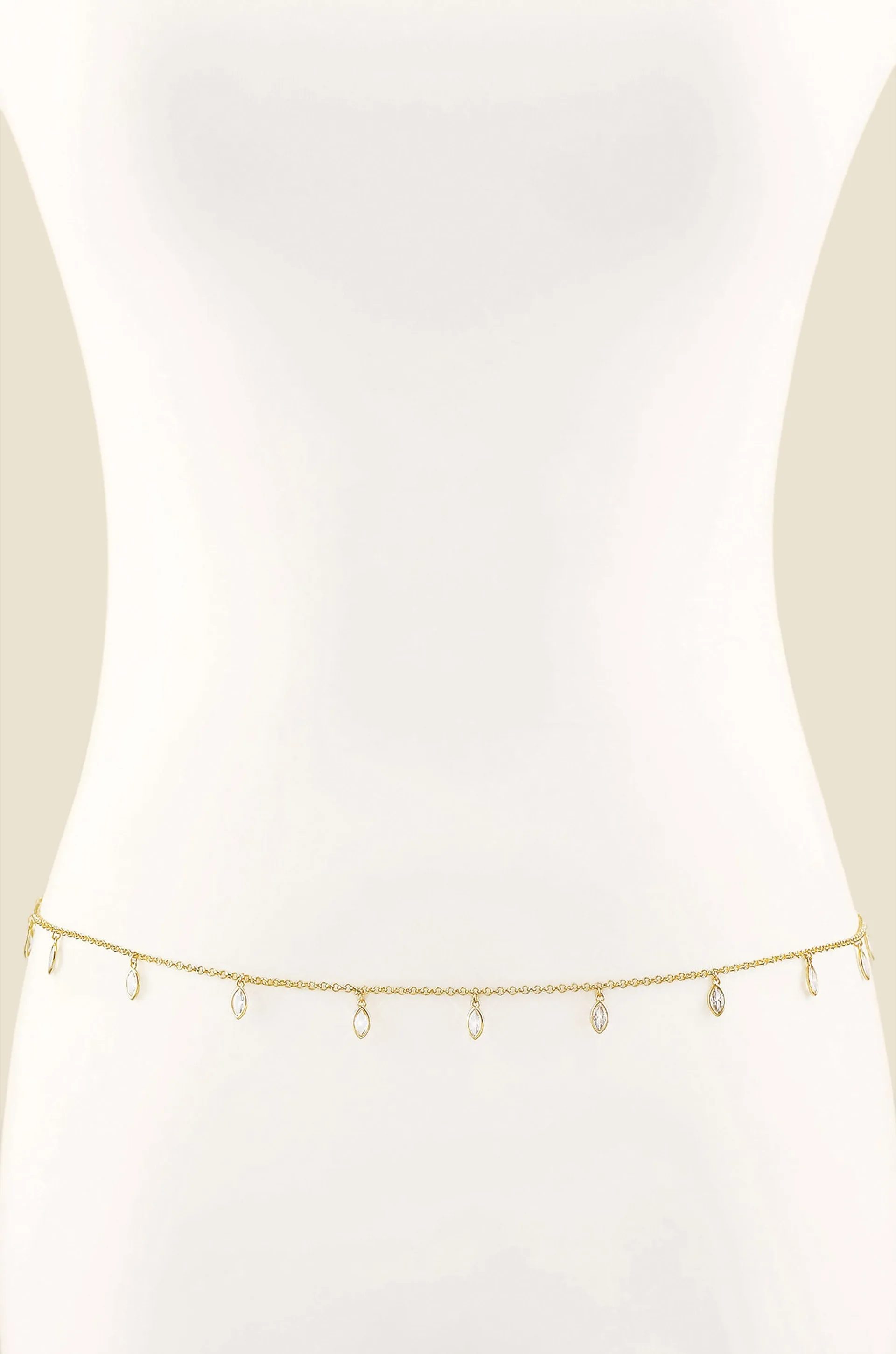Crystal Droplet Thin Cha Body Chain by Ettika sold by Beach Bunny product image thumbnail 2