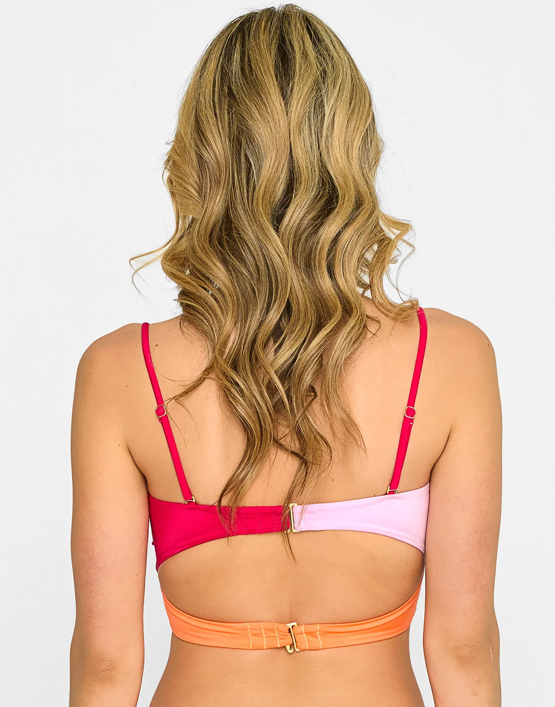 Bri Bandeau Top - Sunset Hibiscus sold by Beach Bunny product image thumbnail 3