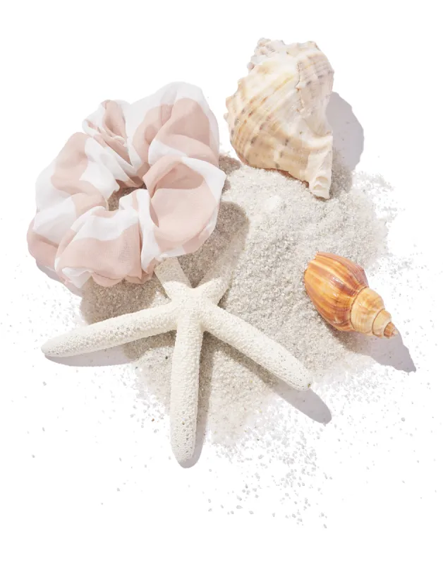 Reese Scrunchie - Nude/Ivory made by Beach Bunny