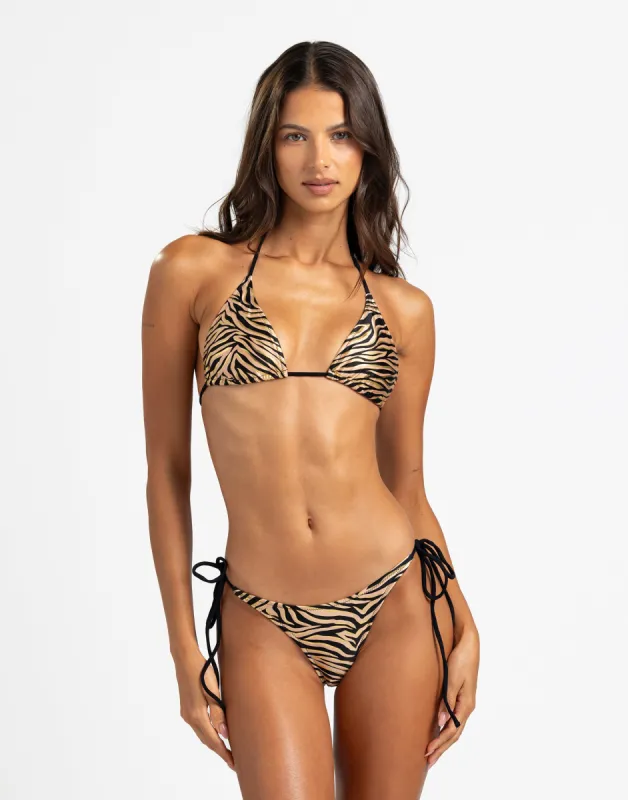 Luna Triangle Top - Tiger sold by Beach Bunny