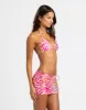 Luna Mini Skirt - Pink Multi Tiger sold by Beach Bunny