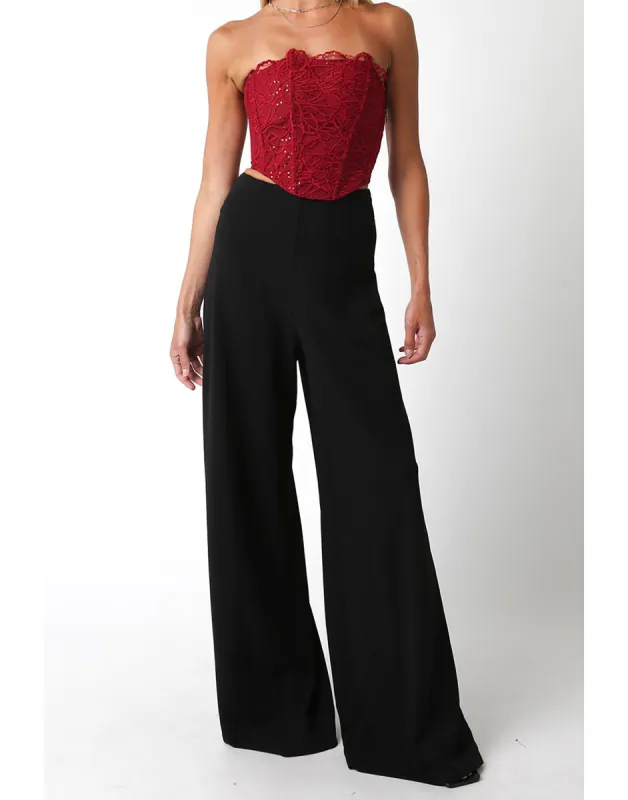 Kennedy Pant by Summer Haus - Black sold by Beach Bunny