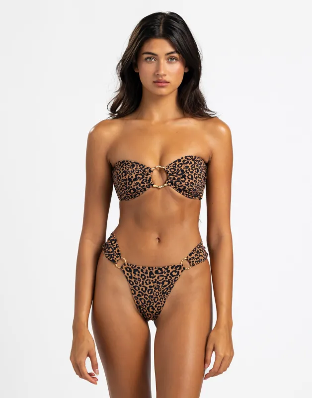 Leopard Love Bandeau Top - Leopard sold by Beach Bunny