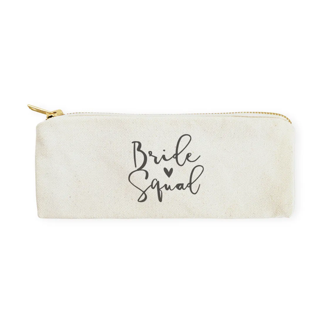 Bride Squad Cotton Canvas Pencil Case and Travel Pouch sold by Beach Bunny
