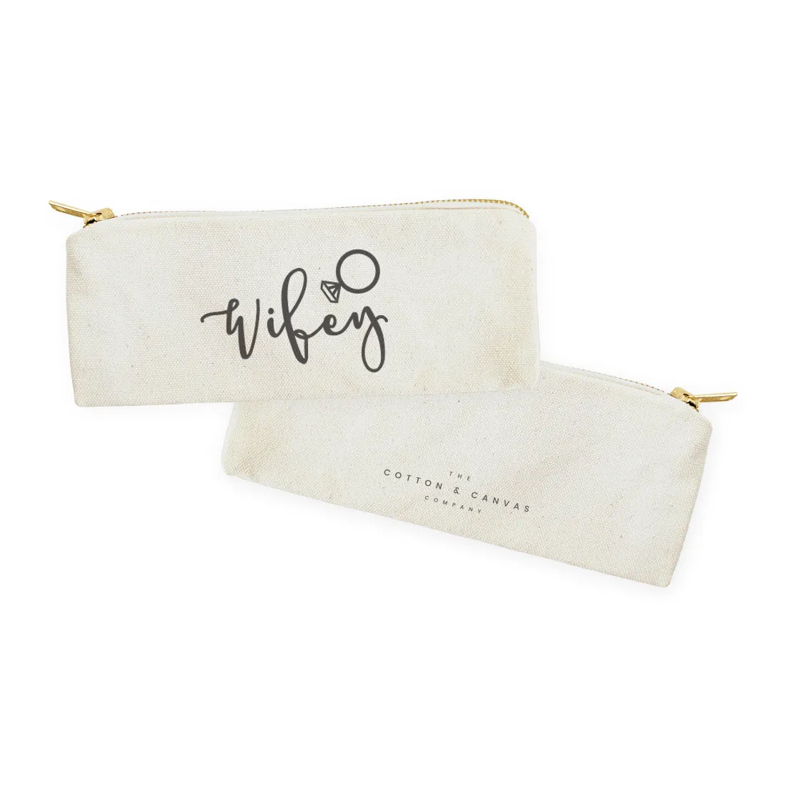 Wifey Cotton Canvas Pencil Case and Travel Pouch sold by Beach Bunny product image thumbnail 2