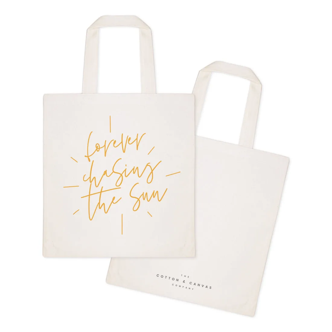 Forever Chasing the Sun Cotton Canvas Tote Bag sold by Beach Bunny product image thumbnail 2