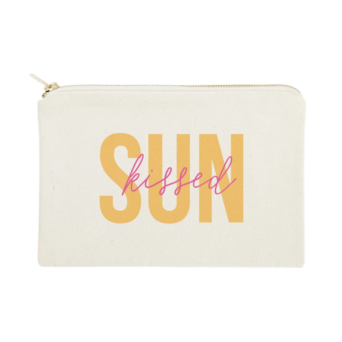 Sunkissed Cotton Canvas Cosmetic Bag sold by Beach Bunny