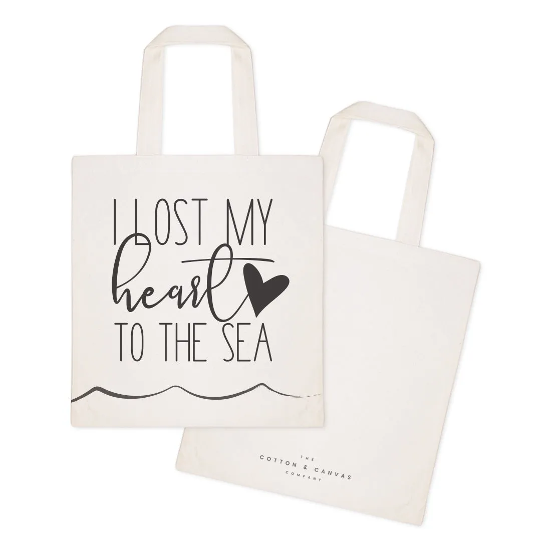 I Lost My Heart to the Sea Cotton Canvas Tote Bag sold by Beach Bunny product image thumbnail 2