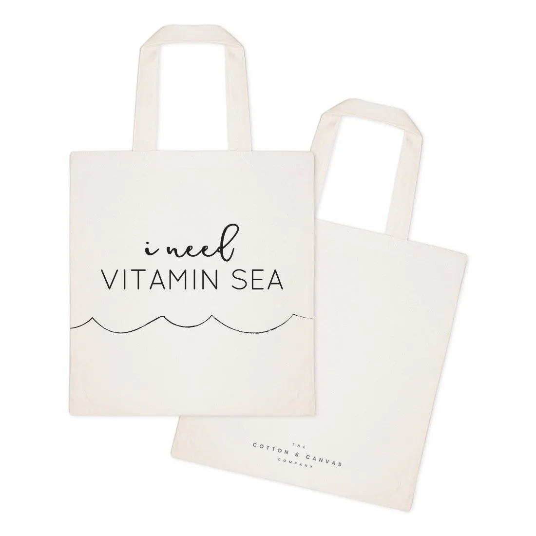 I Need Vitamin Sea Cotton Canvas Tote Bag sold by Beach Bunny product image thumbnail 2