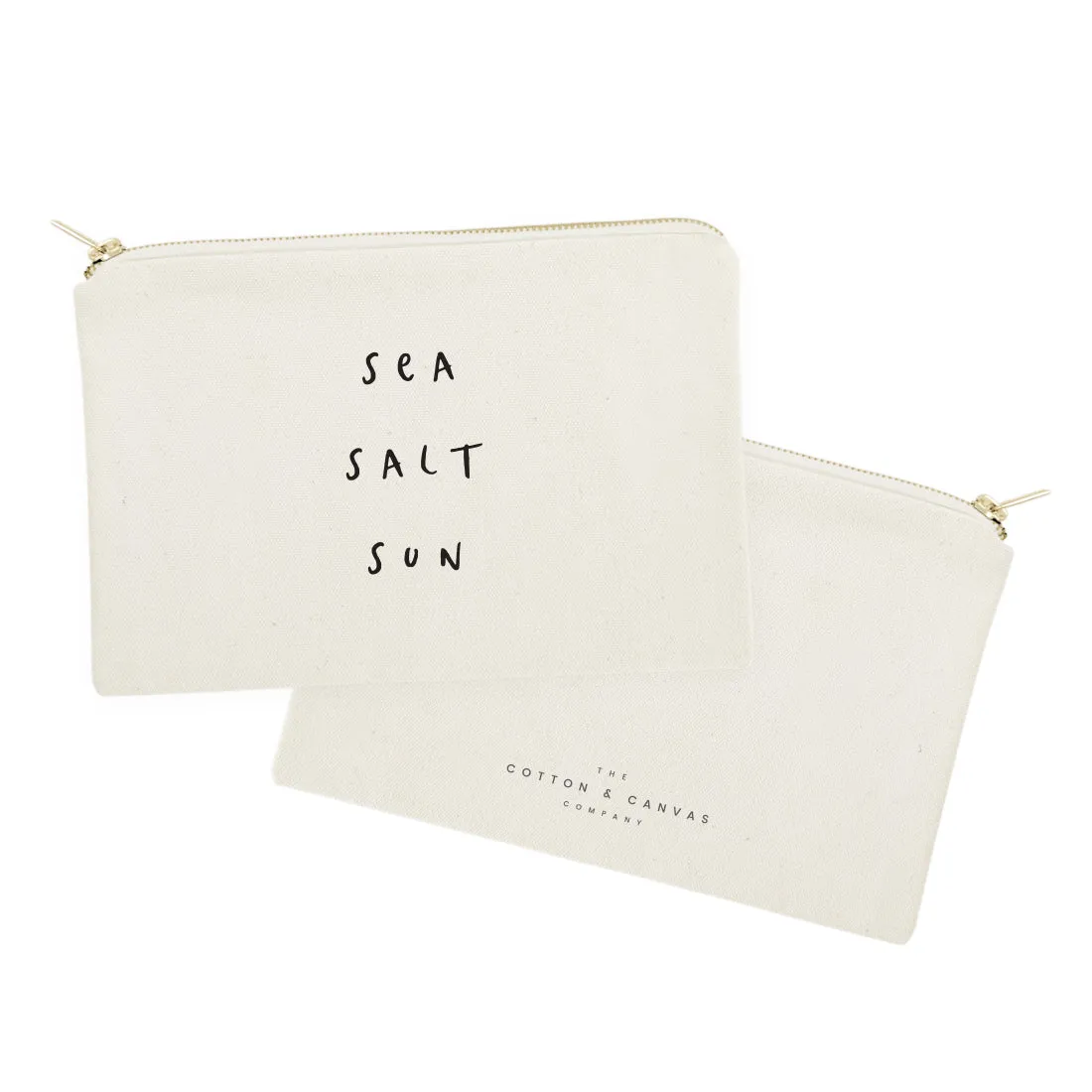 Sea Salt Sun Cotton Canvas Cosmetic Bag sold by Beach Bunny product image thumbnail 2